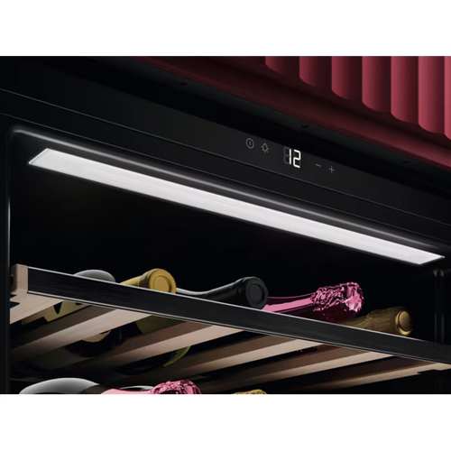 AEG NKW8P21KAB - Black 18 Bottle Wine Cooler - 45cm Integrated