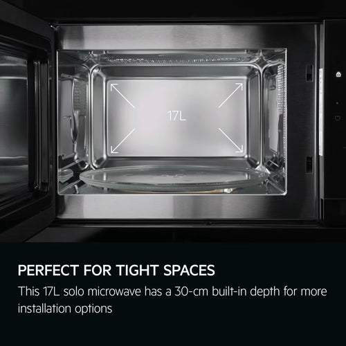 AEG OB6GM171SB - Black Built-In Microwave - 17L - Grill Function