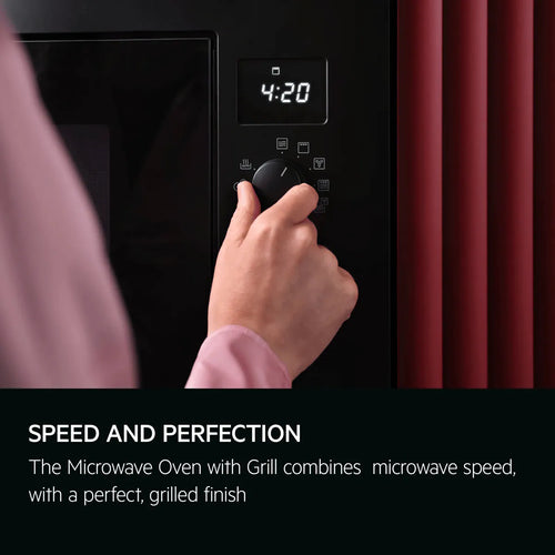 AEG OB6GM171SB - Black Built-In Microwave - 17L - Grill Function