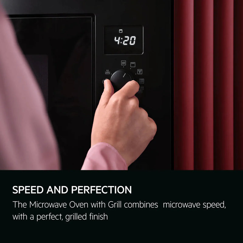 AEG OB6GM171SB - Black Built-In Microwave - 17L - Grill Function
