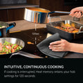 AEG SK85IM0XFB - Black 80cm Induction Hob - Double Bridge - 5 Zones
