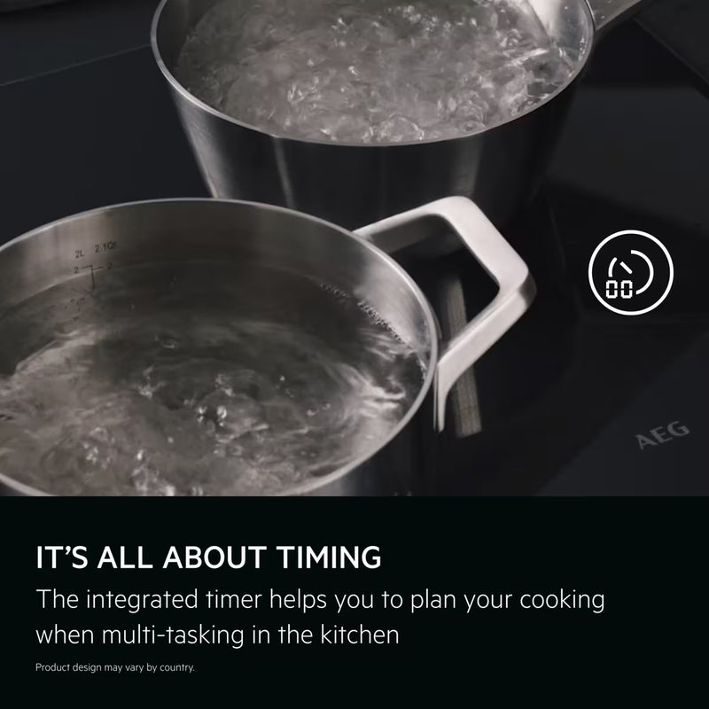 AEG TN64IA0ZXB - Black 5000 Induction Hob 60cm - 4 Zones