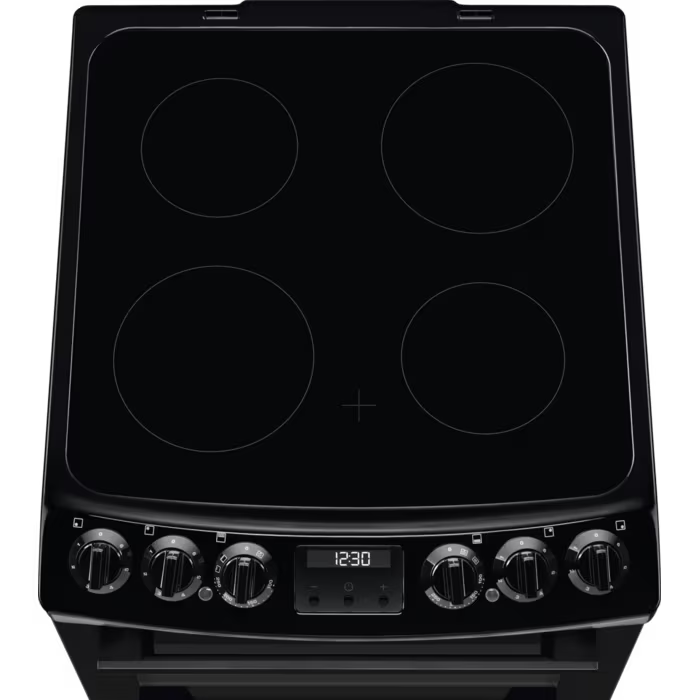 AEG CCX1530ACB - Black Ceramic Electric Cooker with Double Oven - 77/39L Capacity - A Energy Rating