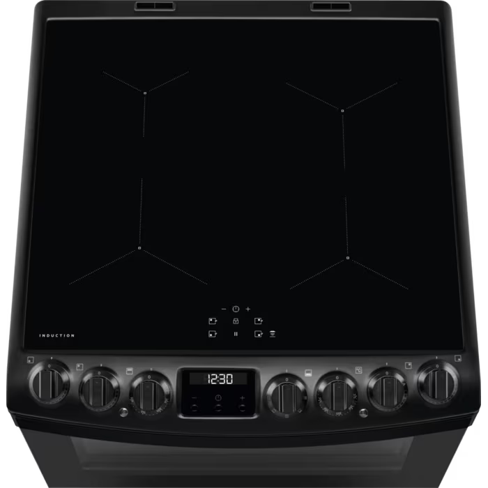 AEG CIB6743MCB - Black 73/39 L Induction Electric Double Oven - A Energy Rating