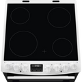 AEG CCX6740ACW - White Ceramic Electric Cooker with Double Oven - 73/39L Oven Capacity - A Energy Rating