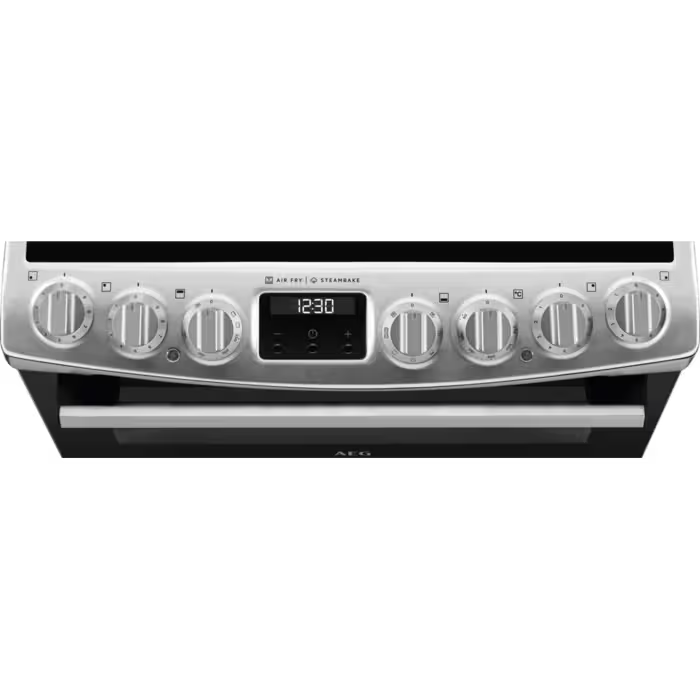 AEG CCX6740ACM - Stainless Steel Double Oven Electric Cooker - 4 Zone Ceramic Hob - A Energy Rating