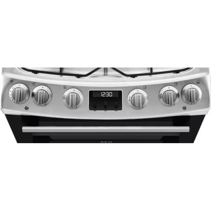 AEG CGX6130ACM - Stainless Steel Gas Cooker with Double Oven - 4 Zones - A Energy