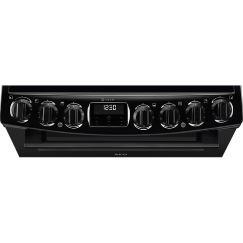 AEG CCX6740ACB - Black Ceramic Electric Cooker - Double Oven - 73/39 Liters - A energy rating