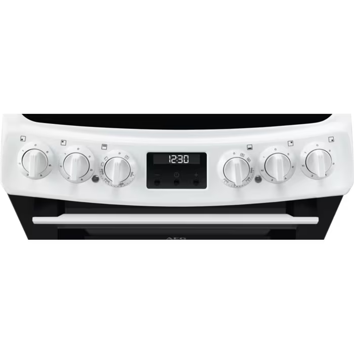 AEG CCX1530ACW - White Built-In Electric 55cm Cooker - 77L Capacity - A Energy Rating