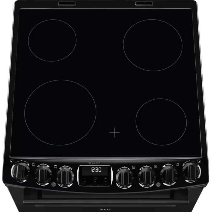 AEG CCX6740ACB - Black Ceramic Electric Cooker - Double Oven - 73/39 Liters - A energy rating