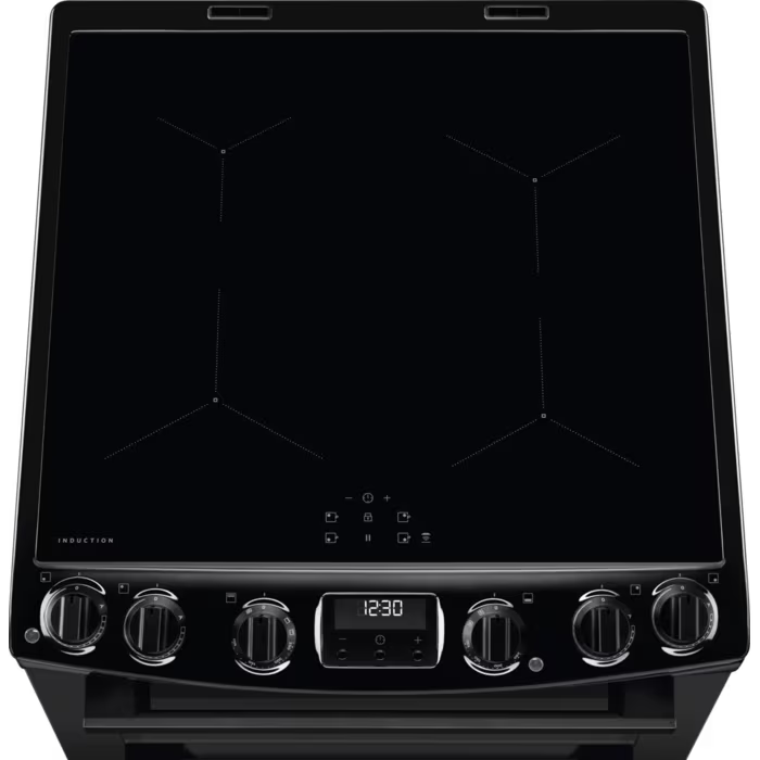 AEG CIX6540ACB - Black Induction Electric Cooker with Double Oven - 77/39L Capacity - A Energy Rating