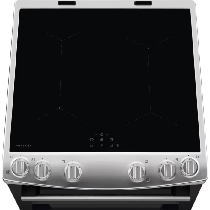 AEG CIX6500ABM - Stainless Steel Induction Electric Double Oven Cooker - 77/39L Capacity - A Energy Rating
