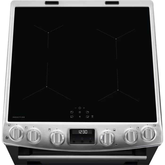 AEG CIX6540ACM - Stainless Steel Induction Electric Double Oven Cooker - 77/39L Capacity - A Energy Rating
