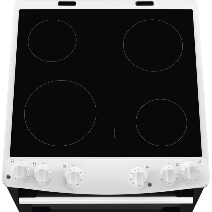 AEG CCX6501ACW - White 60cm Electric Ceramic Cooker - 77L Main/39L Second Oven - A Energy