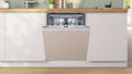 Bosch SMH4HVX00G - Stainless steel Integrated Dishwasher - D energy