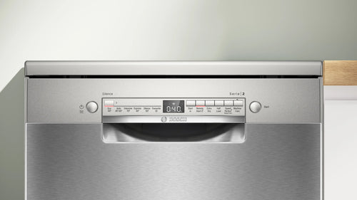 Bosch Series 2 SMS2HVI67G - Silver Freestanding Dishwasher - D energy