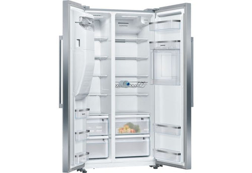 Siemens KA93GAiDP - Stainless Steel American Fridge Freezer - 531L Capacity - D Energy Rating