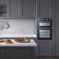Midea MBOD70M30D0-BK - Black Built-In Double Oven - 110L - A Energy