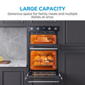 Midea MBOD70M30D0-BK - Black Built-In Double Oven - 110L - A Energy