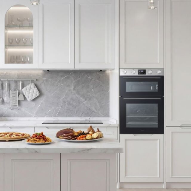 Midea MBOD70M30D0-SS - Stainless Steel Built-In Double Oven - 72L/38L - AA Rated