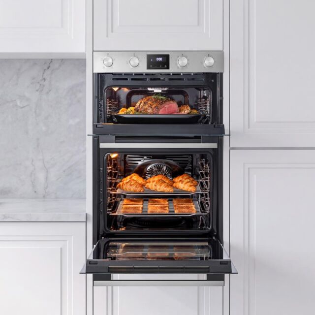 Midea MBOD70M30D0-SS - Stainless Steel Built-In Double Oven - 72L/38L - AA Rated