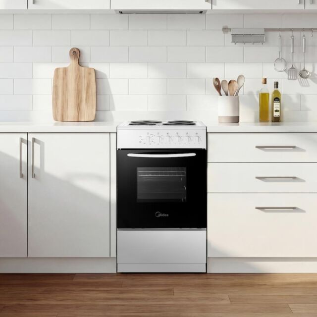 Midea MFO20DME4H109-WH - White 50cm Freestanding Electric Cooker - Sealed Plates - A Energy
