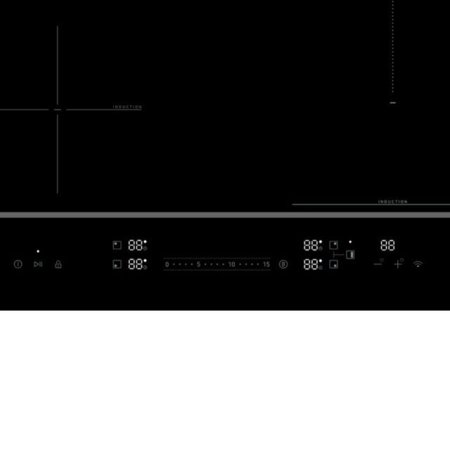 Midea MIH744BE325GKD - Black 60cm Induction Hob - 4 Zone - 2 Year Warranty