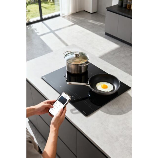 Midea MIH744BE325GKD - Black 60cm Induction Hob - 4 Zone - 2 Year Warranty