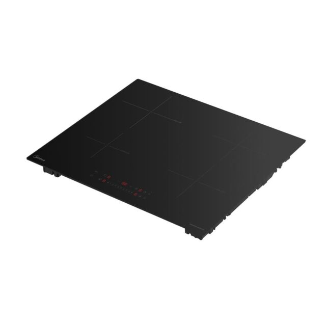 Midea MIH744E325GK - Black 60cm Induction Hob - 4 Zones - Built-In