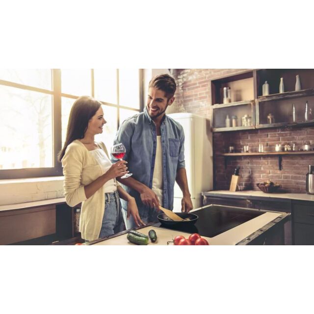 Midea MIH744E325GK - Black 60cm Induction Hob - 4 Zones - Built-In