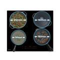 Midea MIH744E325GK - Black 60cm Induction Hob - 4 Zones - Built-In