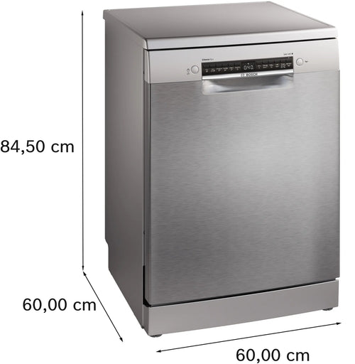 Bosch Series 4 SMS4EKI06G - Silver Freestanding Dishwasher - B energy