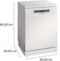Bosch Series 4 SMS4EMW06G - White Freestanding Dishwasher - B energy