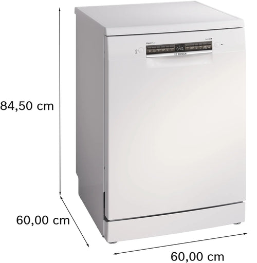 Bosch Series 4 SMS4EMW06G - White Freestanding Dishwasher - B energy