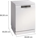 Bosch Series 6 SMS6TCW01G - White Freestanding Dishwasher - A energy