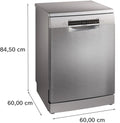 Bosch Series 6 SMS6ZCI10G - Silver Freestanding Dishwasher - B energy