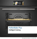 Bosch Series 8 HBG7764B1B - Black Built in Electric Single Oven - A+ energy