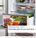 Bosch Series 4 KGN362LDFG - Silver Freestanding 60/40 Frost Free Fridge Freezer - D energy