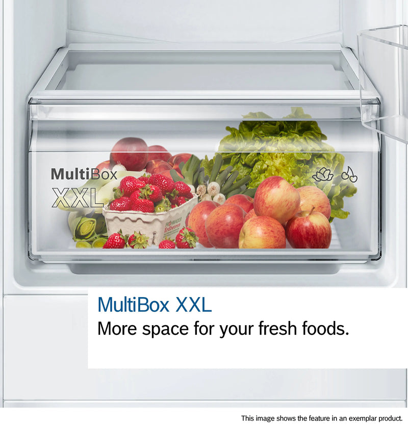 Bosch Series 2 KIR21NSE0 - Fully Integrated In column Larder Fridge - 136 Litres - E energy