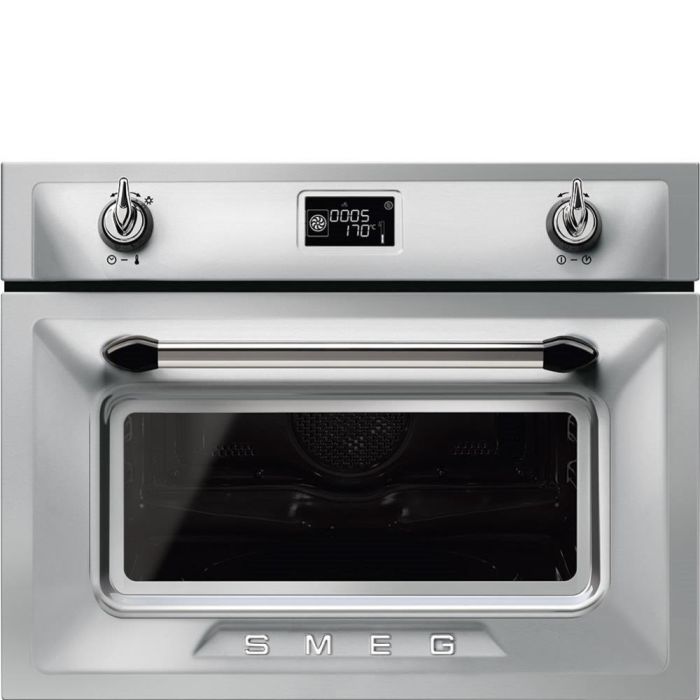 Smeg SF4920MCX - Stainless Steel Compact Combination Multifunction Microwave Oven - 50L Capacity