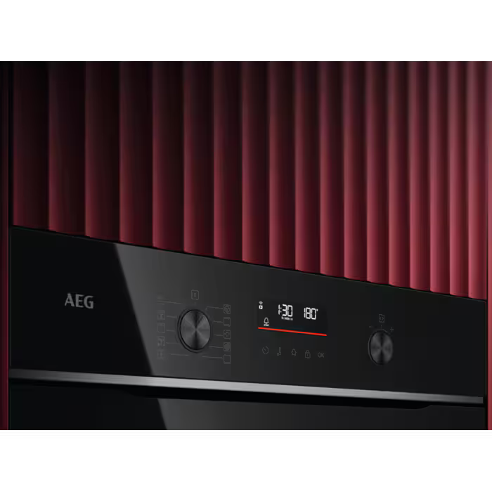 AEG TK6NK501B - Black Single Oven - 44L Compact Microwave Combination