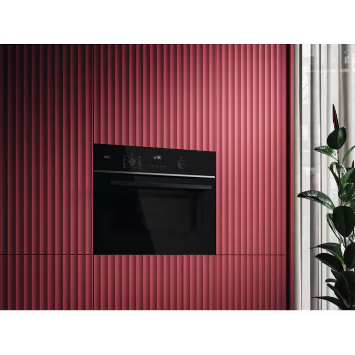 AEG TK6NK501B - Black Single Oven - 44L Compact Microwave Combination