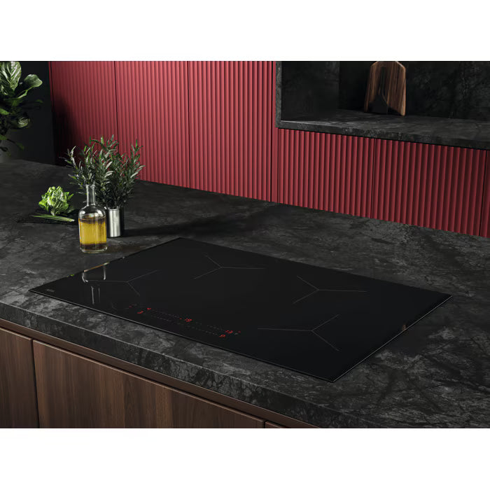 AEG TO84IA00FB - Black 78cm Induction Hob - 4 Zones with Hob2Hood