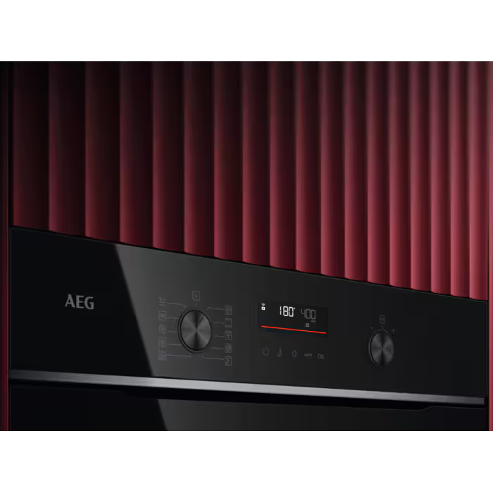 AEG TK6NK501B - Black Single Oven - 44L Compact Microwave Combination
