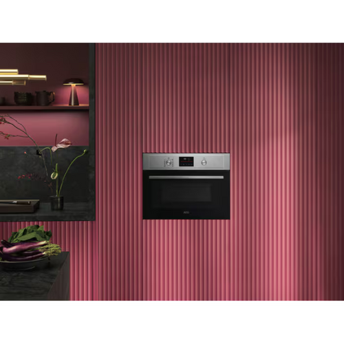 AEG KMX365060M - Stainless Steel 43L Built-In Combination Microwave Oven - 1700W - A Energy