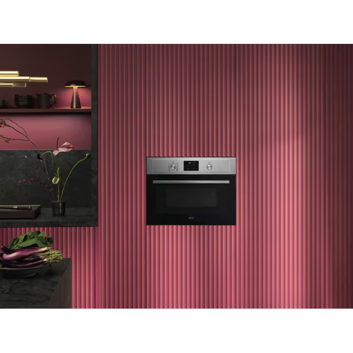 AEG KMX365060M - Stainless Steel 43L Built-In Combination Microwave Oven - 1700W - A Energy