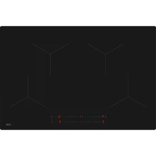 AEG TO84IA00IT - Matt Black Induction Hob 80cm - 4 Zone - Powerboost