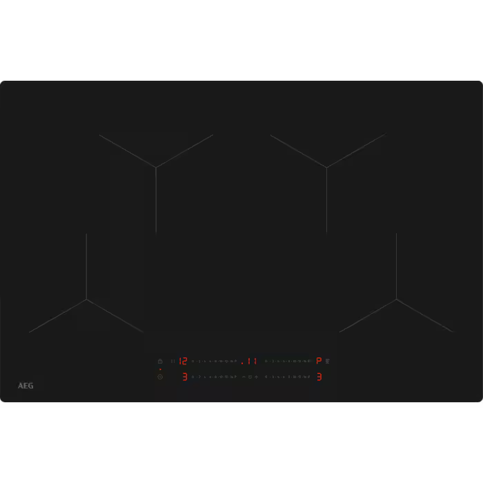 AEG TO84IA00IT - Matt Black Induction Hob 80cm - 4 Zone - Powerboost