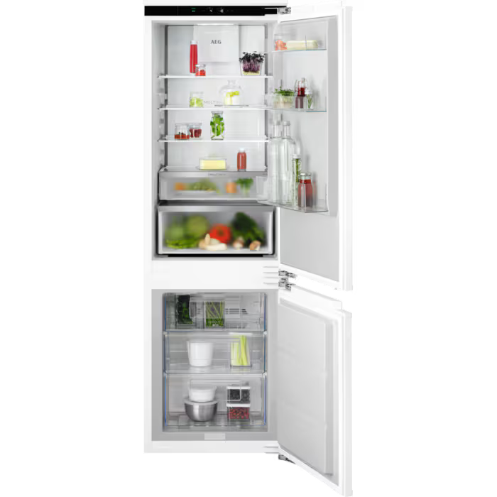 AEG OSC7C181DF - White Integrated Fridge Freezer - 182L + 62L - D Energy