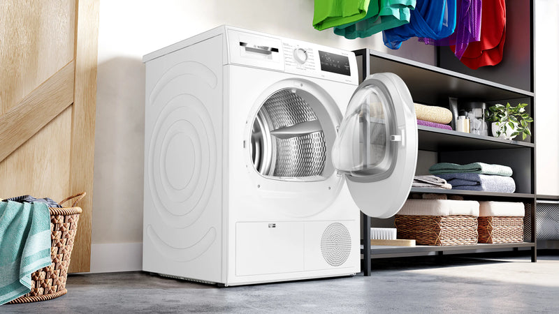 Bosch Series 4 WTH85225GB - White 8KG Heat Pump Condenser Dryer - A++ energy